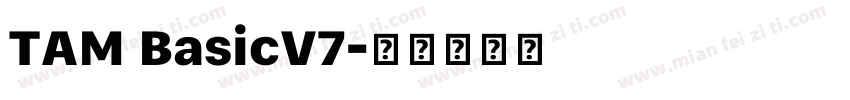 TAM BasicV7字体转换